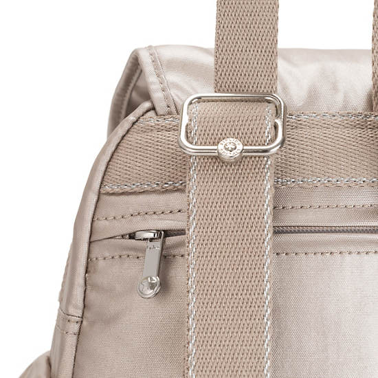 Kipling City Pack Mini Metallic Backpacks Metallic Glow | AU 1491GS